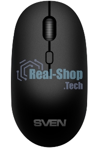 Мышь беспроводная SVEN RX-222W черный, 1800 dpi, радиоканал, Bluetooth, USB, кнопки - 4
