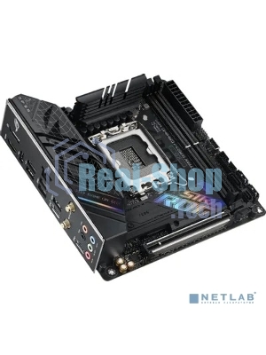 Материнская плата ASUS ROG STRIX B760-I GAMING WIFI, LGA 1700, Intel B760, 2xDDR5, 4xSATA, 2xM.2, 1xPCIe 5.0 x16, 1xHDMI, 1xDP, 1x 2.5Gb LAN, 3xUSB-A 2.0, 3xUSB-A 3.2 Gen 1, 1xUSB-C 3.2 Gen 1, 1xUSB-C 3.2 Gen 2x2, 5x3.5 мм, 7.1, Mini-ITX