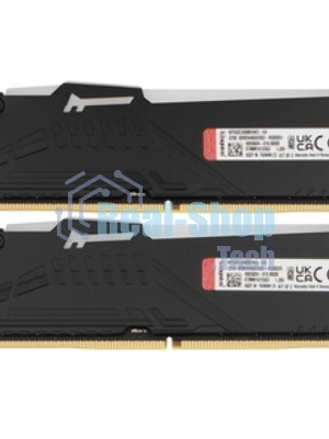 Оперативная память Kingston Fury Beast Black, DDR5, 64GB (2x32GB), 5200 MHz, CL40, с радиатором, чёрный