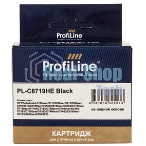 Картридж струйный ProfiLine PL-C8719HE №177XL для принтеров HP 8253 Black водн