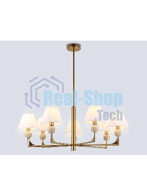 Люстра Ambrella light LH75162/7 BS/FR латунь/белый матовый E14*7 max 40W D890*580