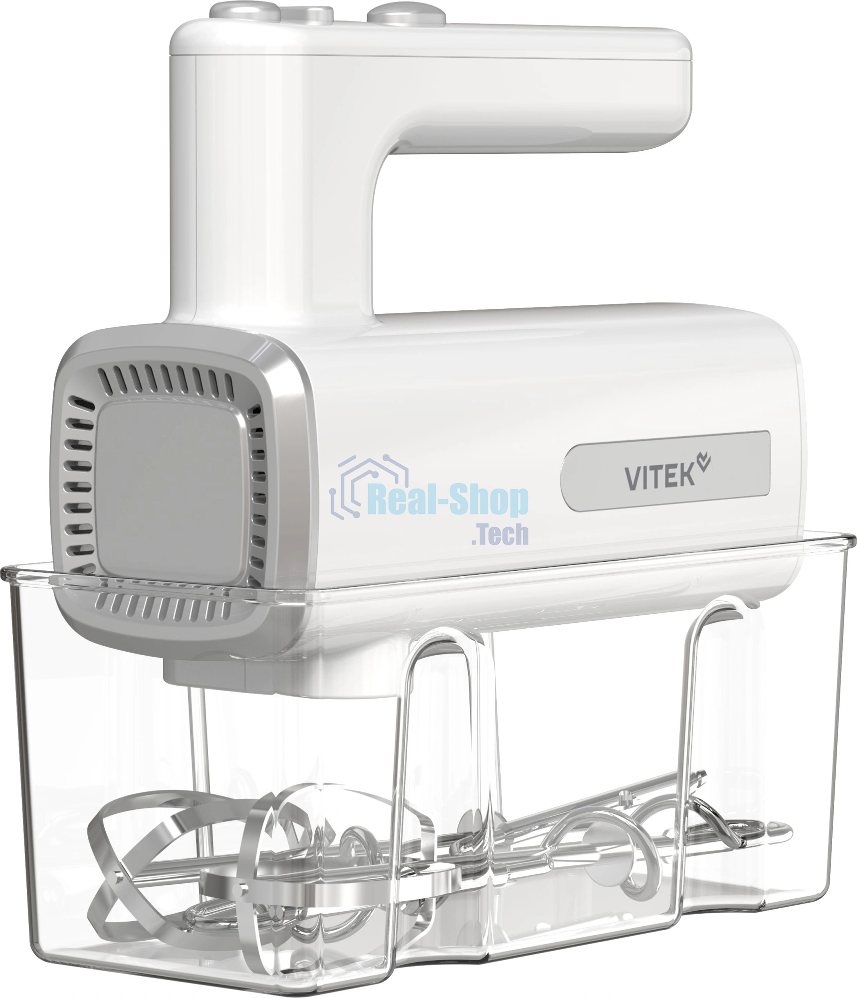 Миксер Vitek VT-HM5005 белый/серый, ручной, 800 Вт, 5 скоростей