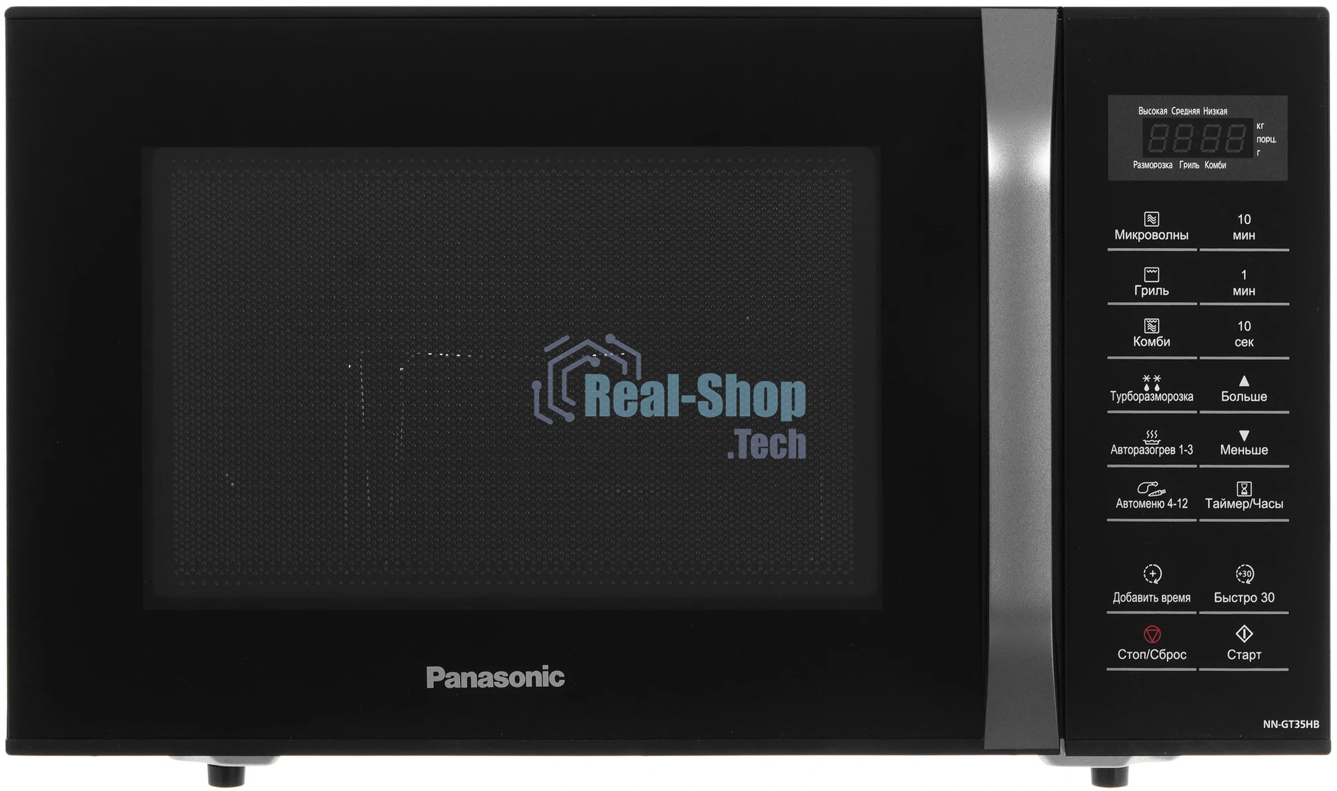 Микроволновая печь Panasonic NN-GT35HBZPE черный, 23 л, 800 Вт, переключатели - сенсор