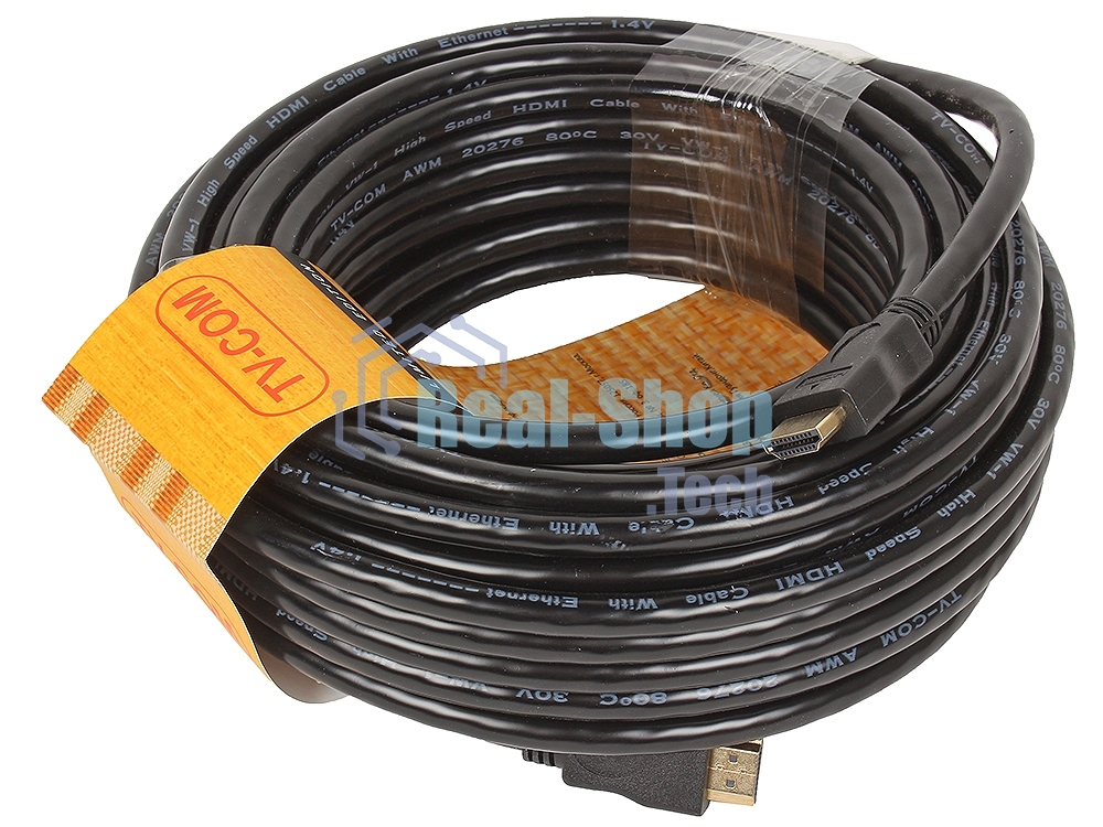 Кабель цифровой TV-COM HDMI19M to HDMI19M, V1.4+3D, 15m CG150S-15M