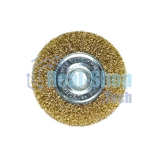 Кордщетка Matrix для ушм 100 мм посадка 22.2мм плоская латунированная витая проволока