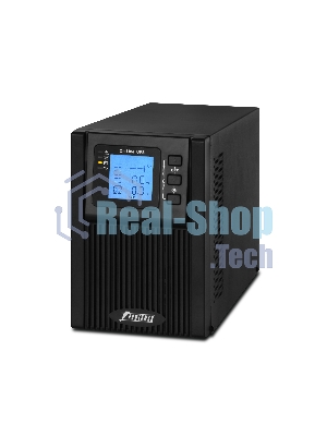Источник бесперебойного питания PowerMan Online 1000 PLUS (1000ВА/800Вт, Online-Double conversion/LCD Display/USB/Software/RJ11/45,RS-232)