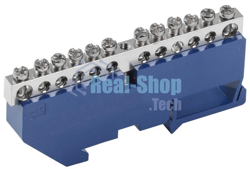 Шина нулевая на DIN-изол. Ni ШНИ-6х9-12-Д-С IEK YNN10-12-D-K07-N