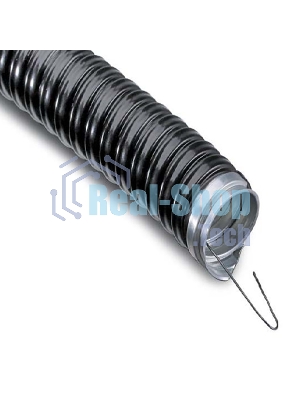 Металлорукав Rexant в ПВХ изоляции МРПИнг-32 (бухта 20 м/уп.) с зондом, черный