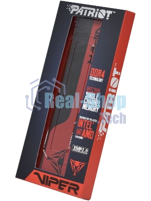 Оперативная память Patriot Viper Elite II, DDR4, 32GB (1x32 GB), 3600 MHz, CL20, DIMM, радиатор, красный, черный