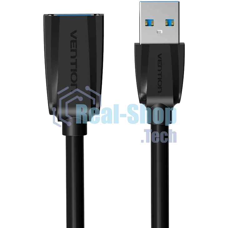 Кабель-удлинитель Vention USB 3.0 AM/AF - 1.5м Black Edition