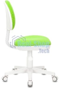 Кресло детское Бюрократ KD-3 салатовый TW-18 крестов. пластик белый