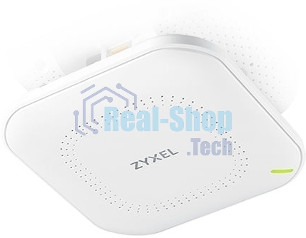 Точка доступа Zyxel NebulaFlex NWA90AX PRO, WiFi 6, 802.11a/b/g/n/ac/ax (2,4 и 5 ГГц), MU-MIMO, антенны 3x3, до 575+2400 Мбит/с, 1xLAN 2.5GE, PoE, защита от 4G/5G, БП в комплекте