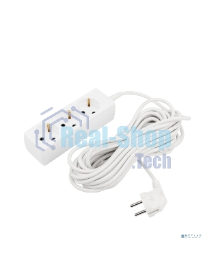 Удлинитель PROconnect 3 гнезда, 10 м, 3х0.75 мм², с/з, белый