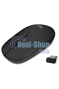 Мышь беспроводная SVEN RX-222W черный, 1800 dpi, радиоканал, Bluetooth, USB, кнопки - 4