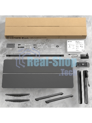 Стол офисный моторизированный ONKRON WDT221E-B с регулировкой по высоте, черный