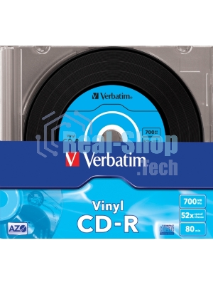 Диск CD-R Verbatim 700Mb 52x Slim case (10шт) (43415)