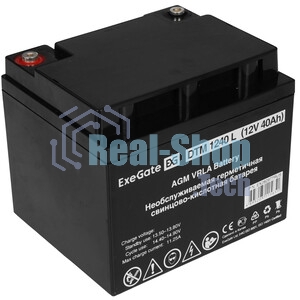 Батарея для ИБП ExeGate EX282977RUS DTM 1240 L (12V 40Ah), клеммы под болт М5