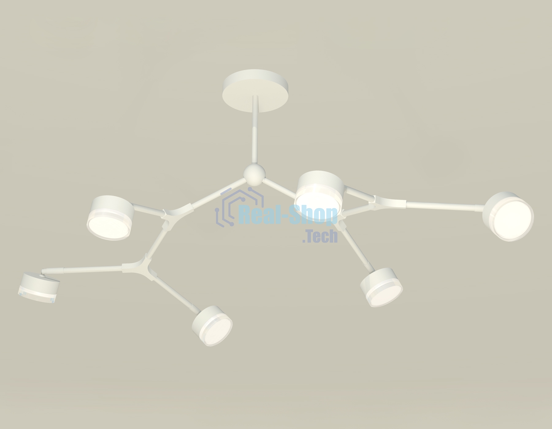 Светильник Ambrella light XB9055204/6 SWH/FR/CL белый песок/белый матовый/прозрачный GX53 (C9055, N8399)