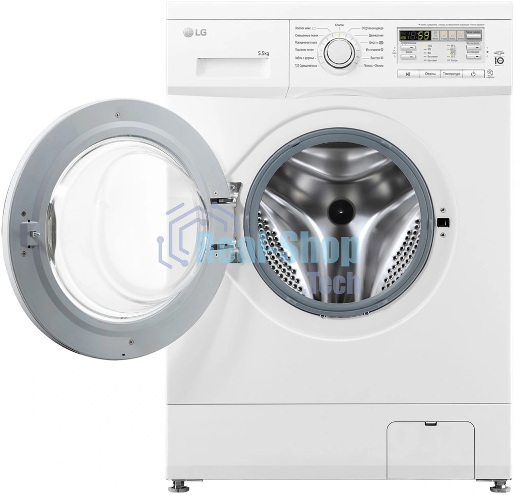 Стиральная машина LG F10B8MD белая, загрузка фронтальная 5.5кг, 1000 об/мин., класс: A