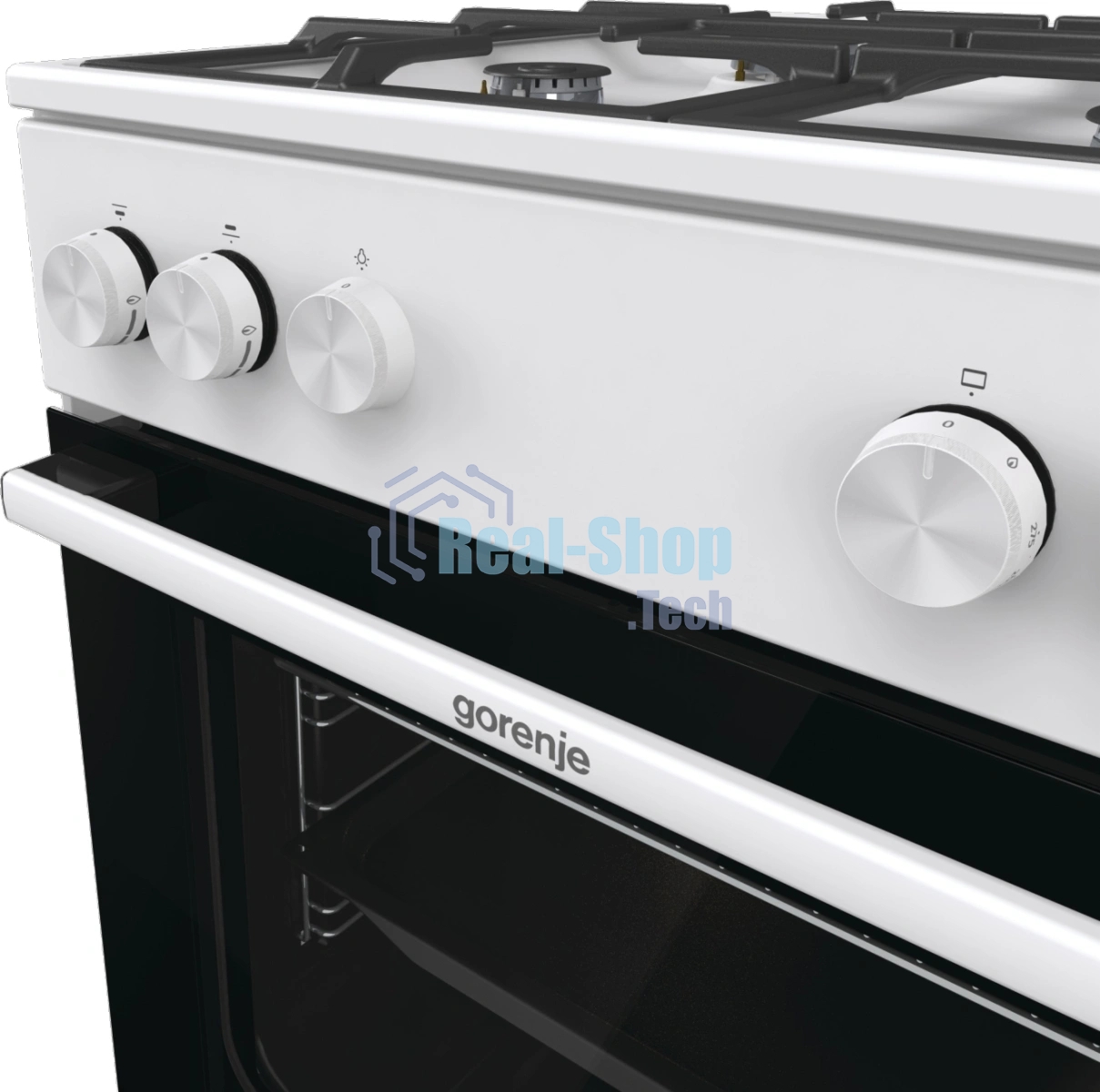 Плита газовая Gorenje GG6A10WFFM белый, конфорок 4 шт, духовка 72 л, 60 см x 85 см x 60 см