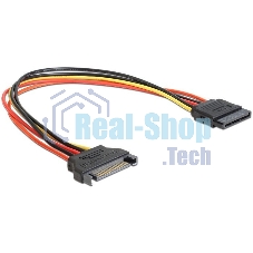 Удлинитель кабеля питания SATA Cablexpert CC-SATAMF-01, 15pin(M)/15pin(F), 30 см