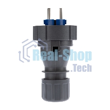 Вилка Rexant прямая влагозащищенная 2P+РE, 16 А, IP68