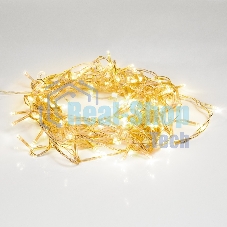 Гирлянда светодиодная Neon-night универсальная 100 LED теплый белый 10 метров, прозрачный ПВХ, с контроллером