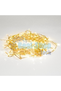 Гирлянда светодиодная Neon-night универсальная 100 LED теплый белый 10 метров, прозрачный ПВХ, с контроллером