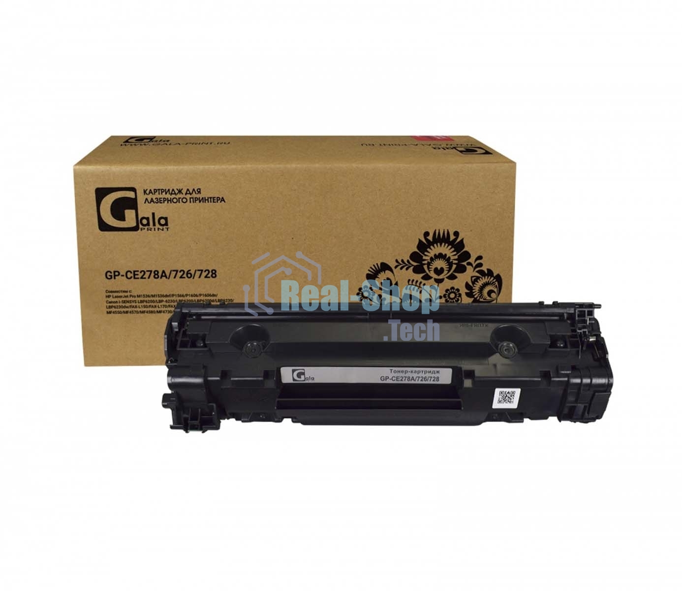 Картридж лазерный GalaPrint GP-CE278A/726/728 черный (2100 стр.) для HP LJ P1560/P1566/P1600/P1606dn/M1536 Canon i-Sensys MF4410/4420/4430/4450/4550d/4570d/4580dn/4780/D520/LBP-6200D