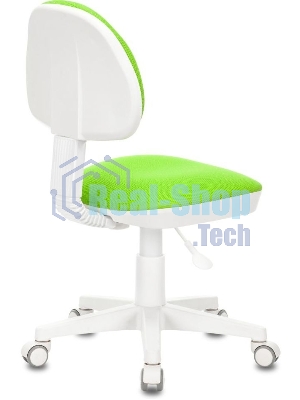 Кресло детское Бюрократ KD-3 салатовый TW-18 крестов. пластик белый