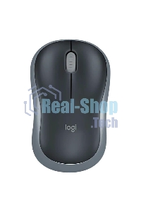 Мышь беспроводная Logitech M185 серый/черный, 1000 dpi, радиоканал, USB, кнопки - 3