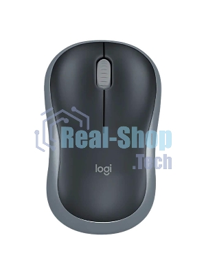 Мышь беспроводная Logitech M185 серый/черный, 1000 dpi, радиоканал, USB, кнопки - 3