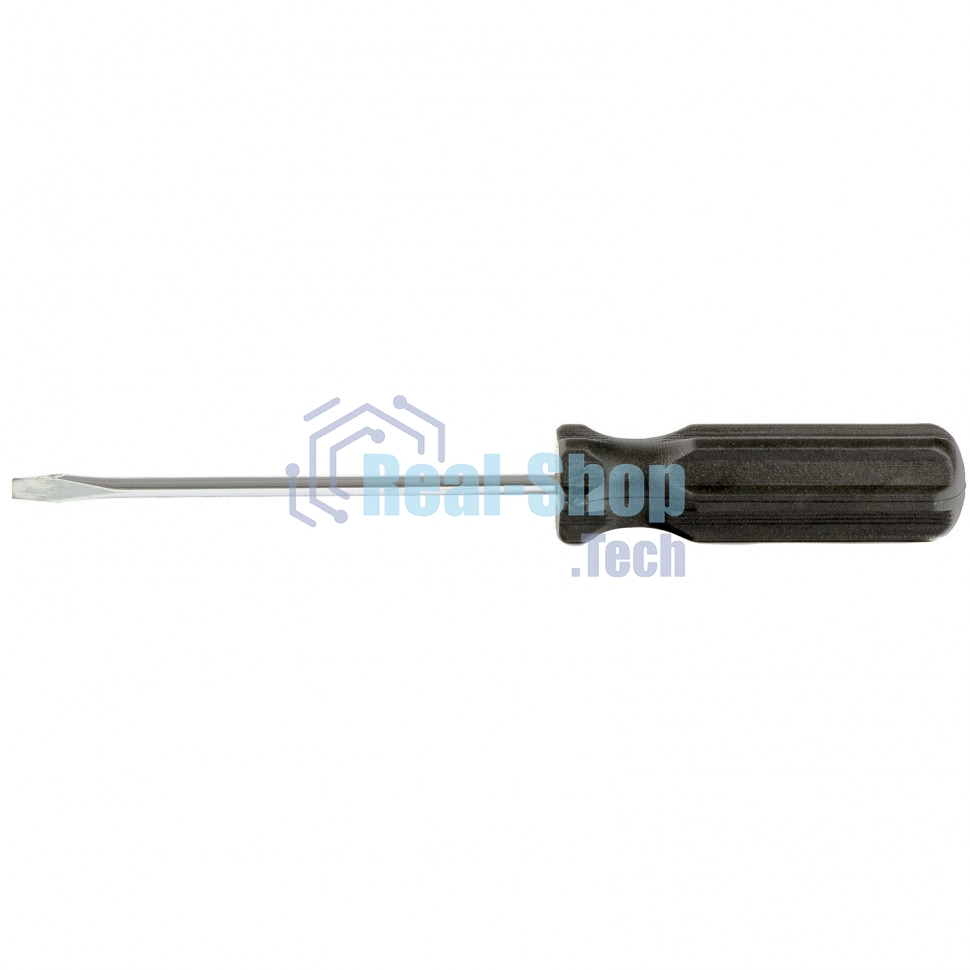 Отвертка Sparta SL3х75 мм, углеродистая сталь, черная пластиковая рукоятка