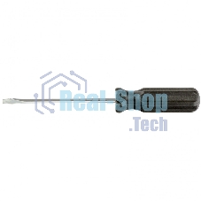 Отвертка Sparta SL3х75 мм, углеродистая сталь, черная пластиковая рукоятка