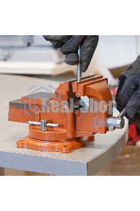 Тиски слесарные Sparta 100мм поворотные с наковальней