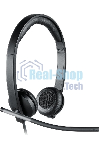 Гарнитура проводная с микрофоном Logitech H650E черный 1.1м 981-000519