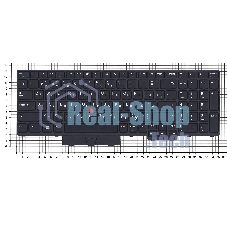 Клавиатура для ноутбука Lenovo Thinkpad P15 T15g черная