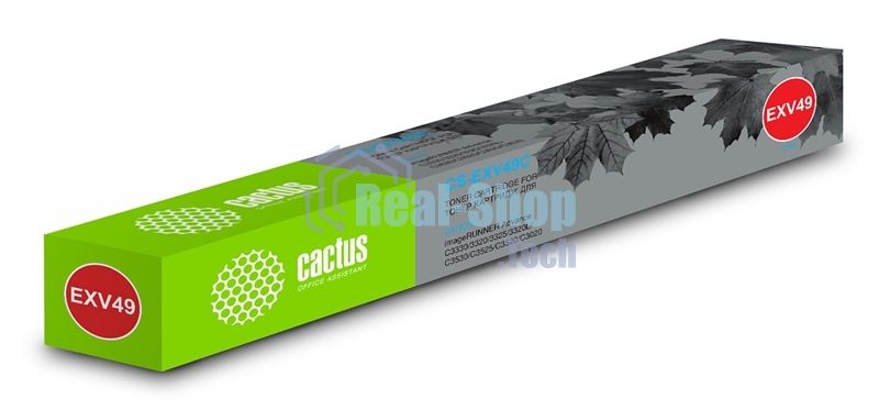 Картридж лазерный Cactus CS-EXV49C голубой (19000 стр.) для Canon IR C3320/C3320i/C3325i/C3330i/C3500/C3520i MFP/C3525i MFP/C3530i MFP