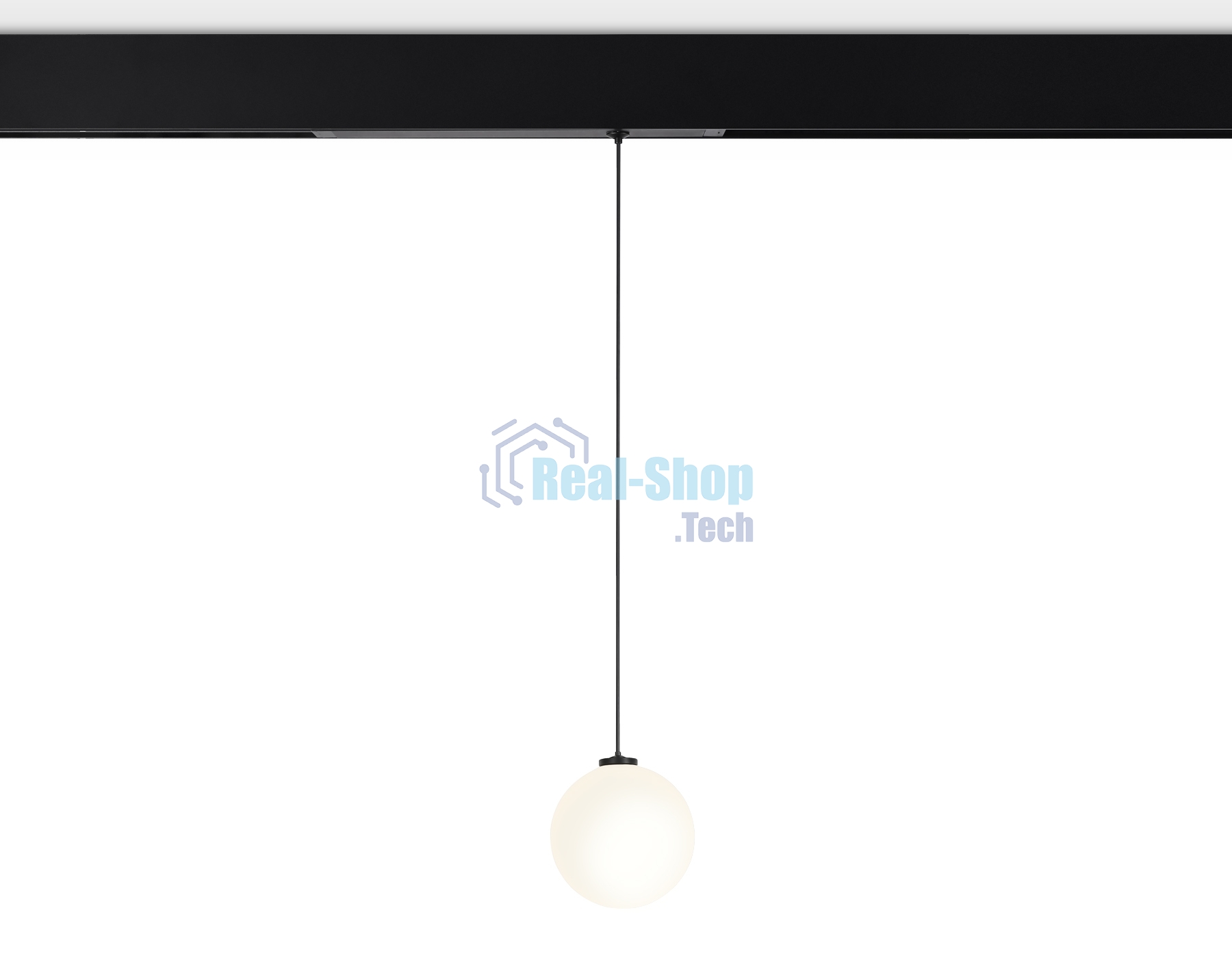 Управляемый светодиодный светильник для шинопровода Magnetic Ambrella light GL1442 BK/FR черный/белый матовый IP20 10W 3000K-6400K 220V 120° D120 H1500 (Без ПДУ)