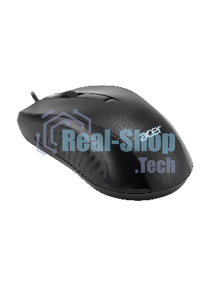 Мышь проводная Acer OMW136 черный, 1200 dpi, USB, кнопки - 3