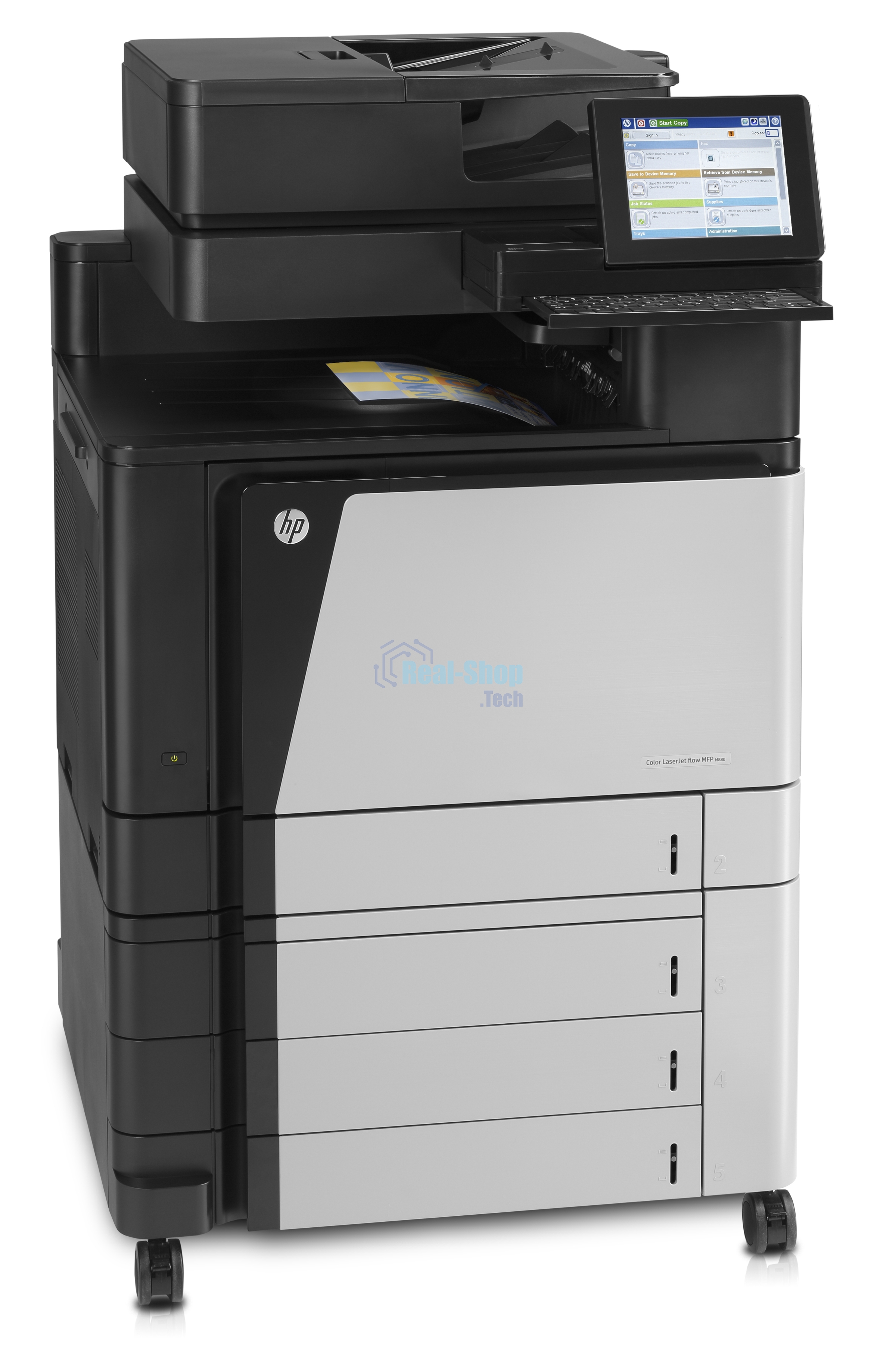 МФУ лазерное HP Color LaserJet Enterprise Flow M880z (A2W75A#B19), A3, цветной, печ. до 46 стр/мин., скан. до 70 стр/мин. (ч/б) 68 стр/мин. (цвет), 1200 x 1200 dpi (печать) 600x600dpi (скан.), USB, RJ-45