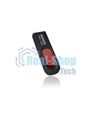 Флешка USB ADATA С008 (AC008-32G-RKD), 32Gb, USB 2.0, R/W 15/5, черный/красный