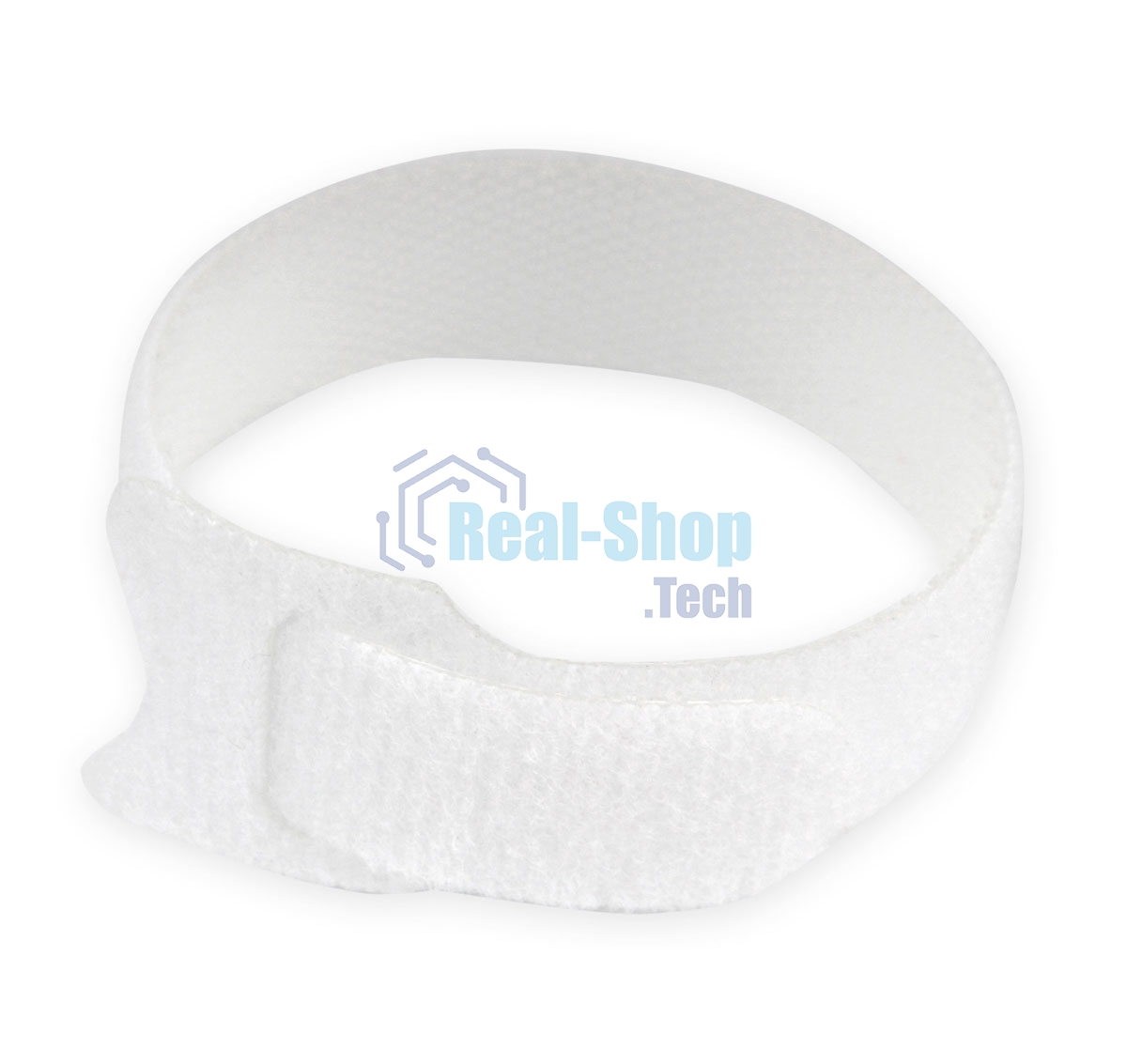 Хомуты-липучки на основе ленты Velcro VT-145x11WT 145 x 11 мм, белые (12 шт.)