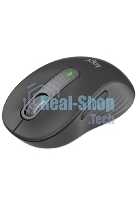 Мышь беспроводная Logitech Signature M650 графитовый, 4000 dpi, радиоканал, Bluetooth, USB, кнопки - 5