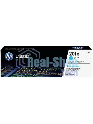 Тонер Картридж HP 201X CF401X голубой для HP CLJ Pro M252/M277 (2300стр.)