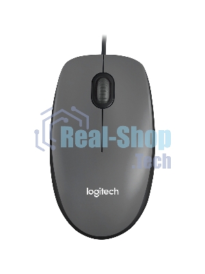 Мышь проводная Logitech M90 черный/серый, 1000 dpi, USB, кнопки - 3