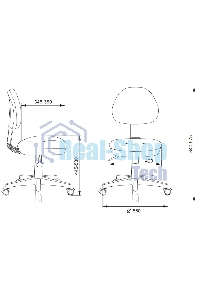 Кресло детское Бюрократ KD-3 салатовый TW-18 крестов. пластик белый