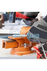 Тиски слесарные Sparta 100мм поворотные с наковальней