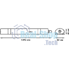 Светильник светодиодный Gauss 45Вт 4000К IP65 линейный матовый 1/30
