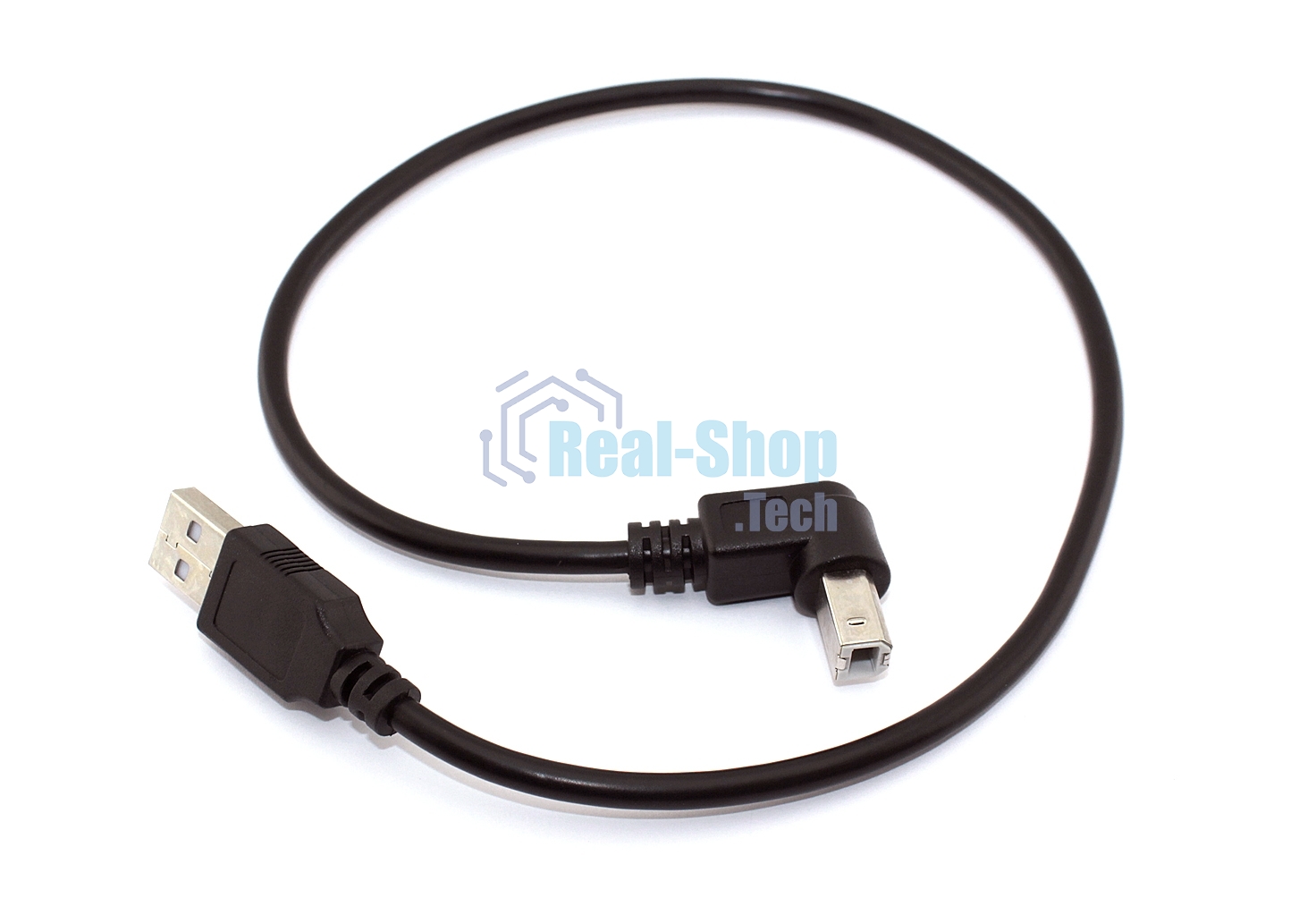 Кабель USB 2.0 на USB-B угол вверх 0,5 м